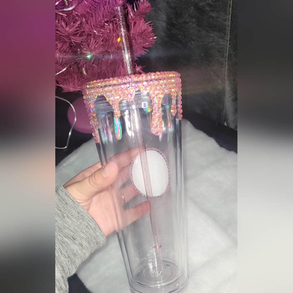 Drip Rhinestone Tumbler - Picture 3 of 5